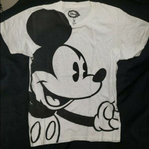 DISNEY STORE MICKEY MOUSE Black White Shirt Unisex MEN WOMEN UNISEX MEDIUM
